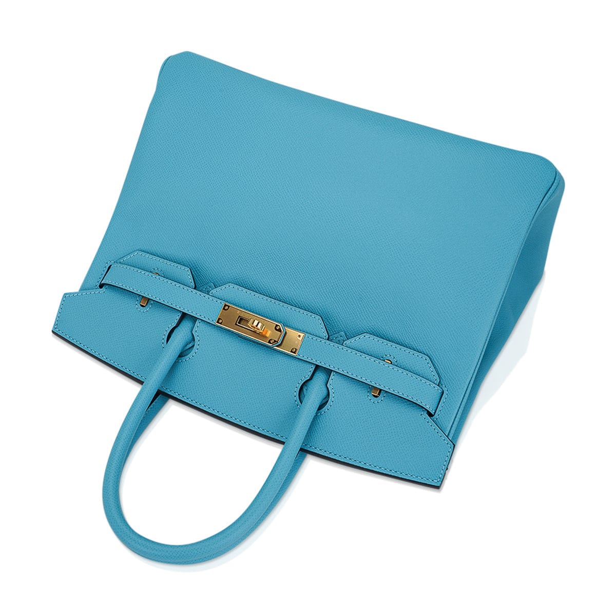 Hermes Birkin 30 Bag Blue du Nord Gold Hardware Epsom Leather • MIGHTYCHIC  • 