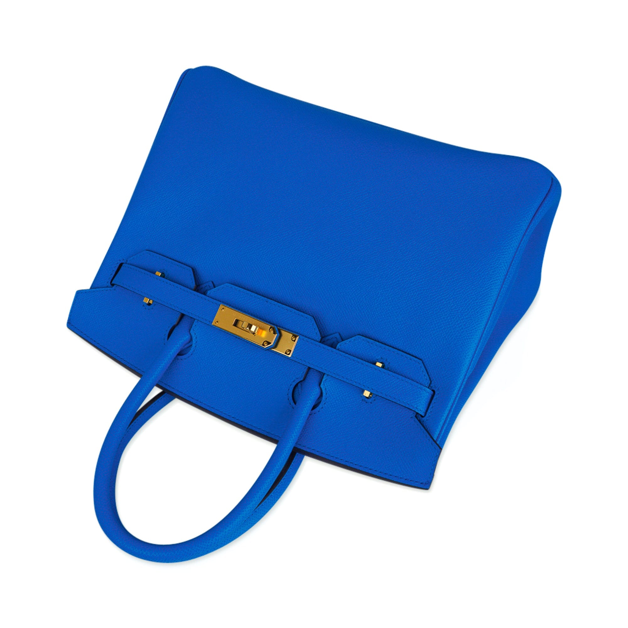 Hermes Birkin 30 Bag Bleu Frida Epsom Gold Hardware New w/ Box – Mightychic