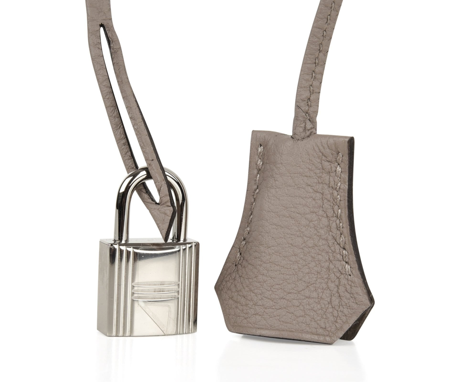 Hermes Etoupe Grey Togo Leather Palladium Hardware Birkin 35 Bag