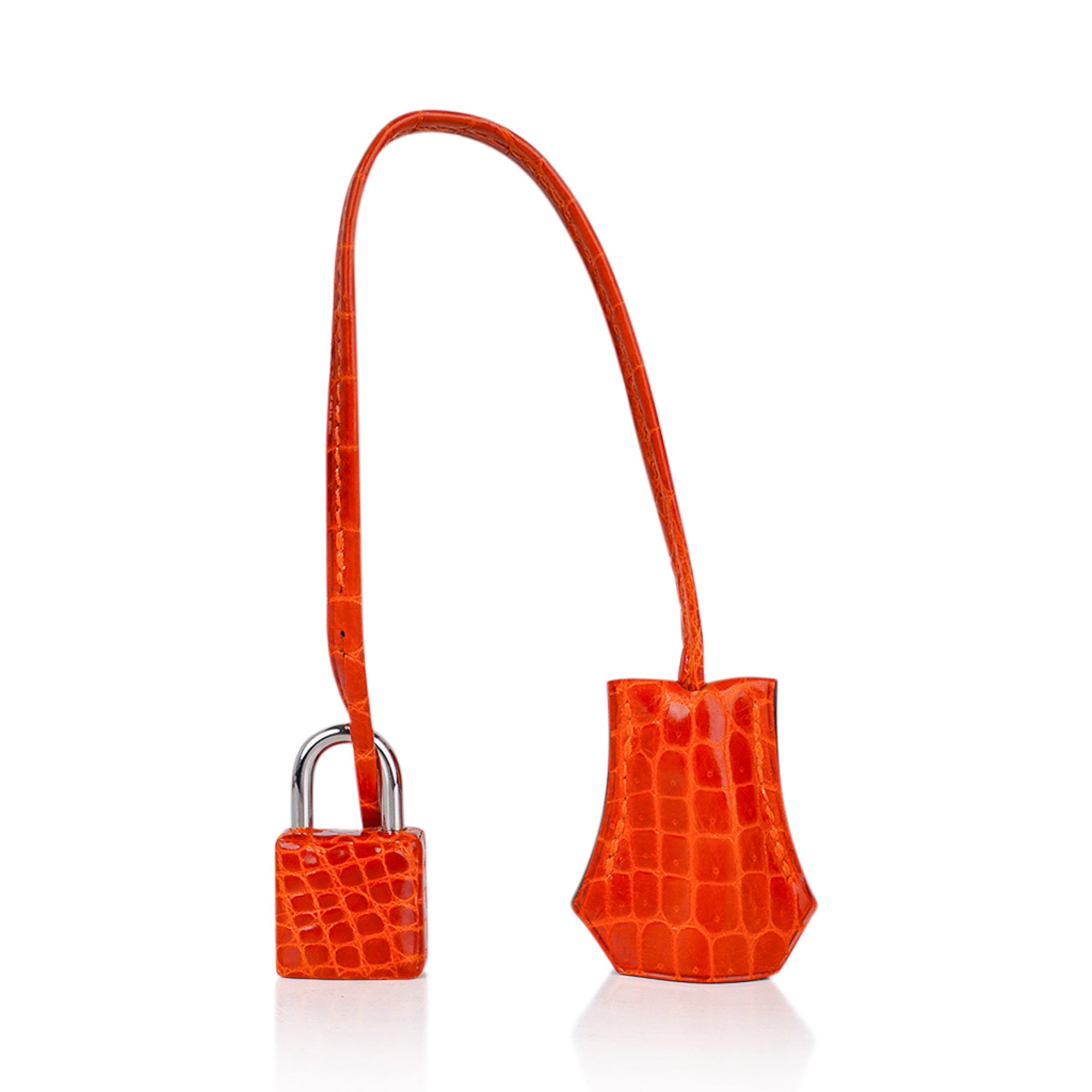 Hermès Birkin 30 Orange Poppy Crocodile Porosus Lisse Gold