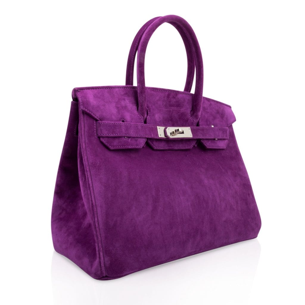HERMÈS Dames Birkin Bag 30 Leer in Violet