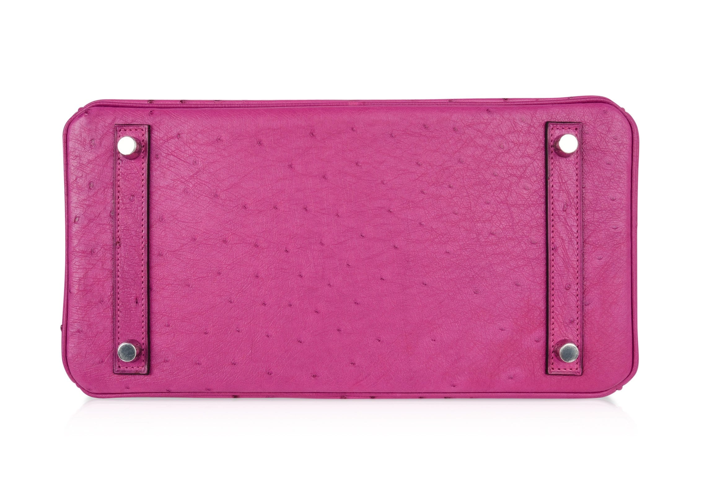 Hermes Birkin 30 Bag Rose Poupre Pink Ostrich Palladium Hardware - mightychic
