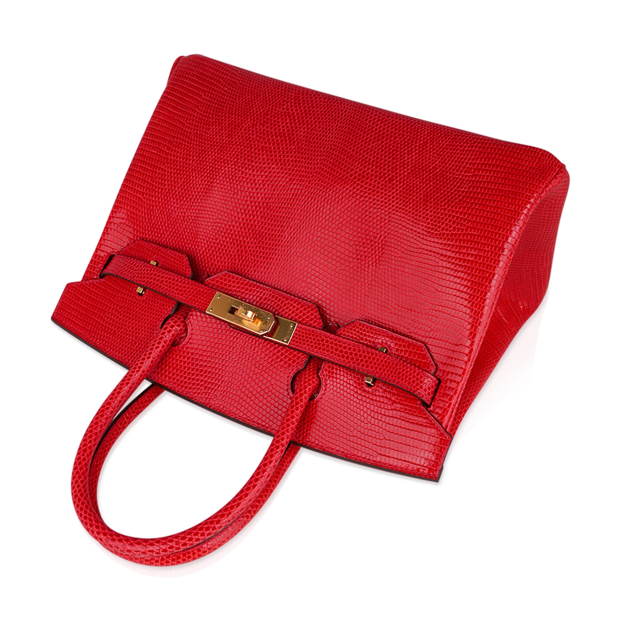 Hermès Birkin 30 Red Lizard Leather