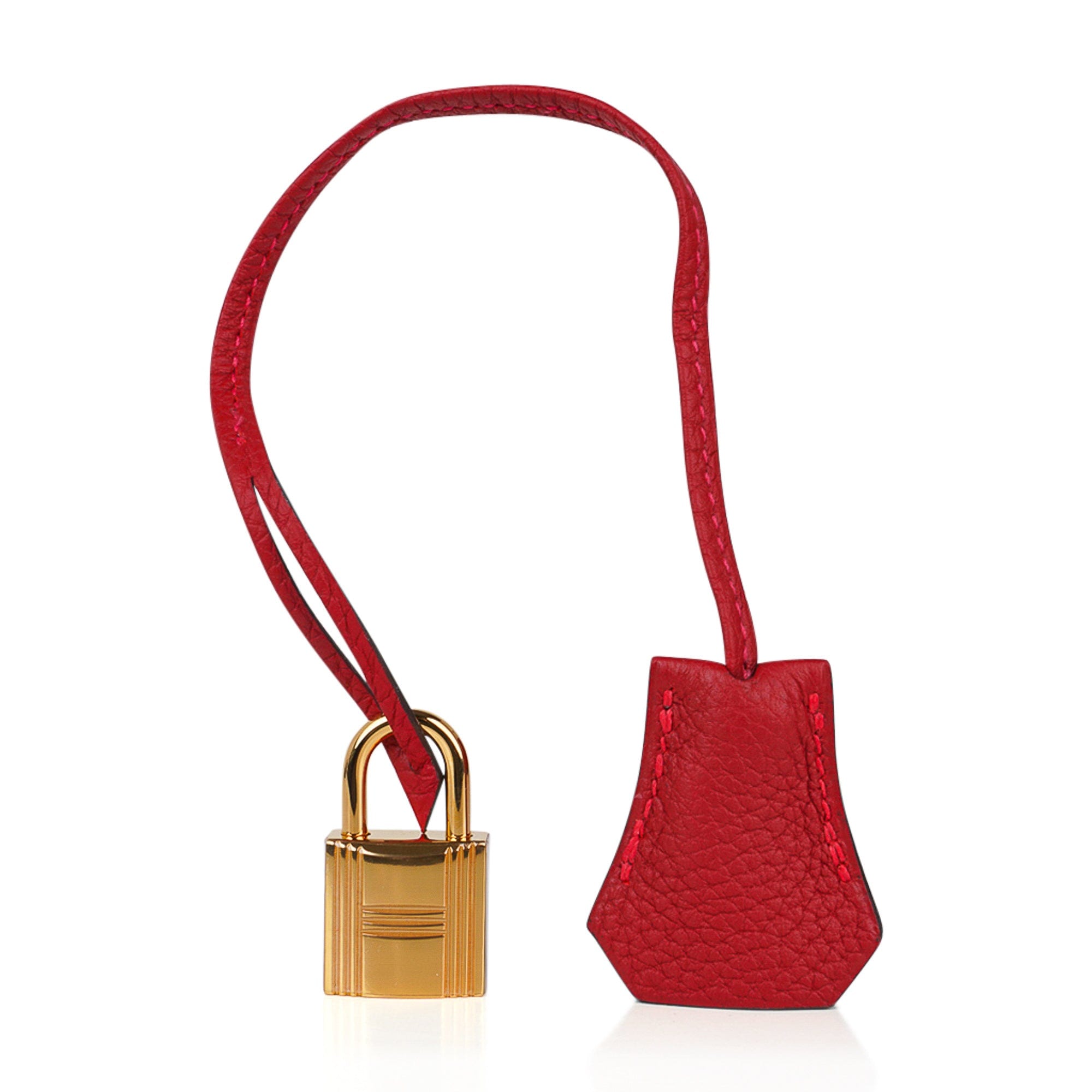 Hermes Birkin 30 Bag Lipstick Red Rouge Vif Togo Leather with Gold Har –  Mightychic