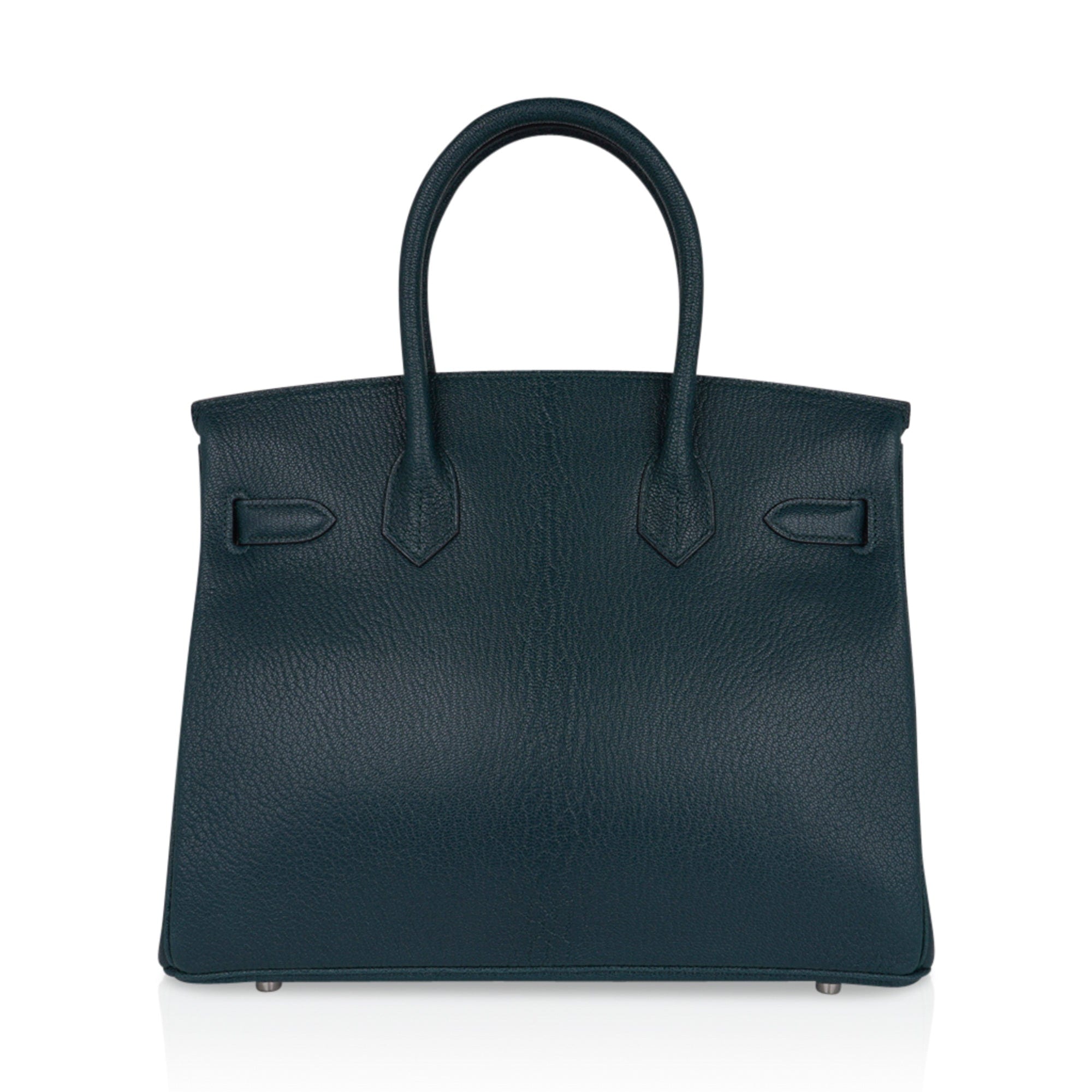 Sold at Auction: Hermes Vert Cypress Chevre Leather Birkin 30