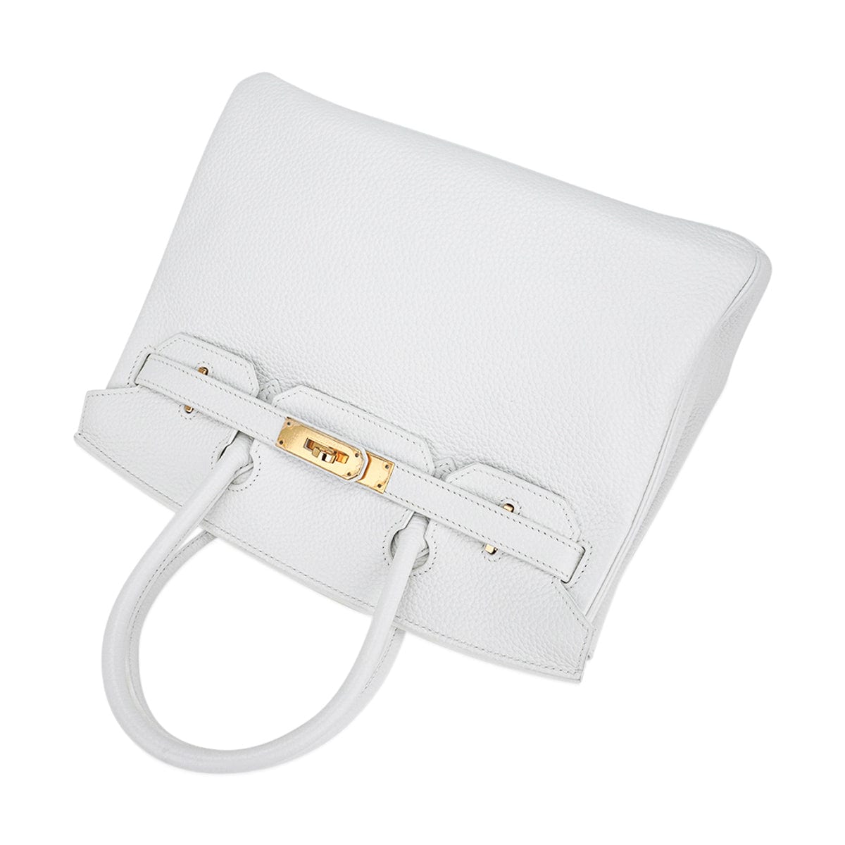 Hermès White Clemence Birkin 30 QGB0Q20JWB011