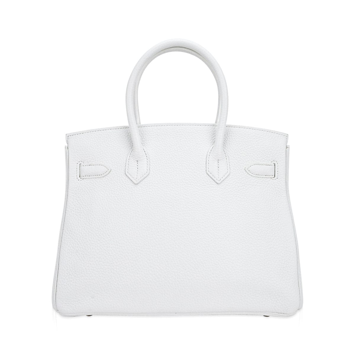 Hermes Birkin 30 Bag White Gold Hardware Clemence Leather – Mightychic