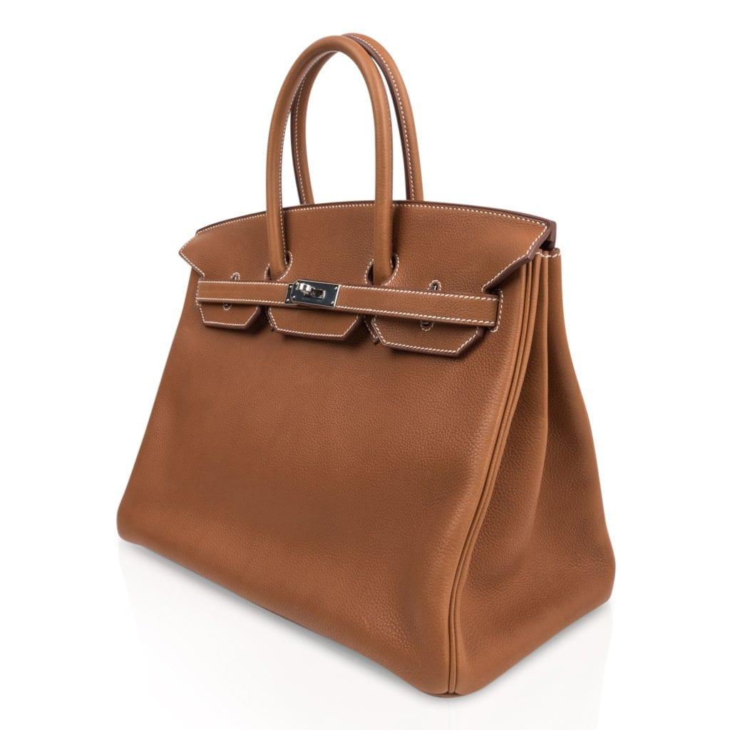 Hermes Limited Edition Birkin Bag 35 Fauve Barenia Faubourg