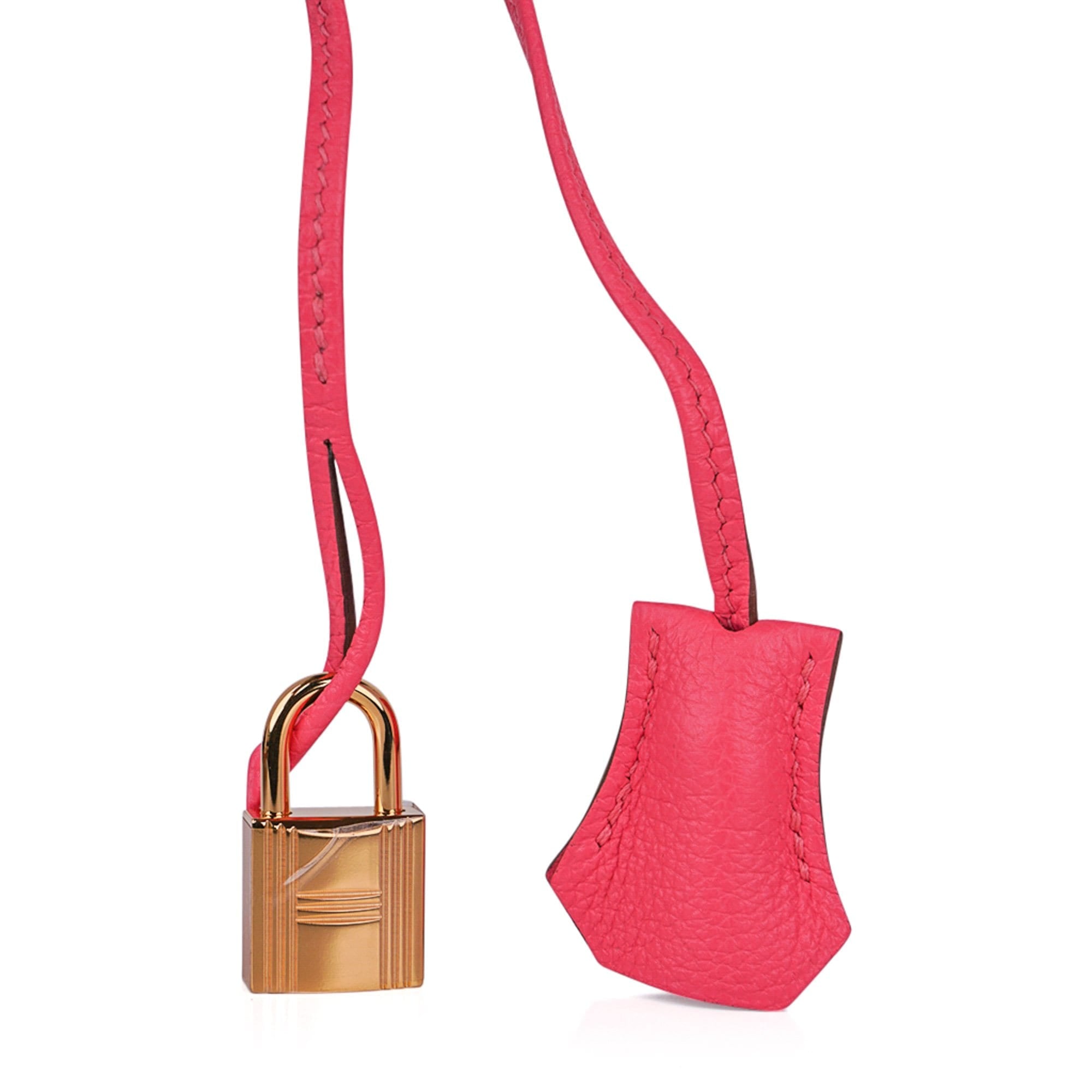 Hermes Birkin 35 Bag Rose Lipstick Pink Togo Gold Hardware