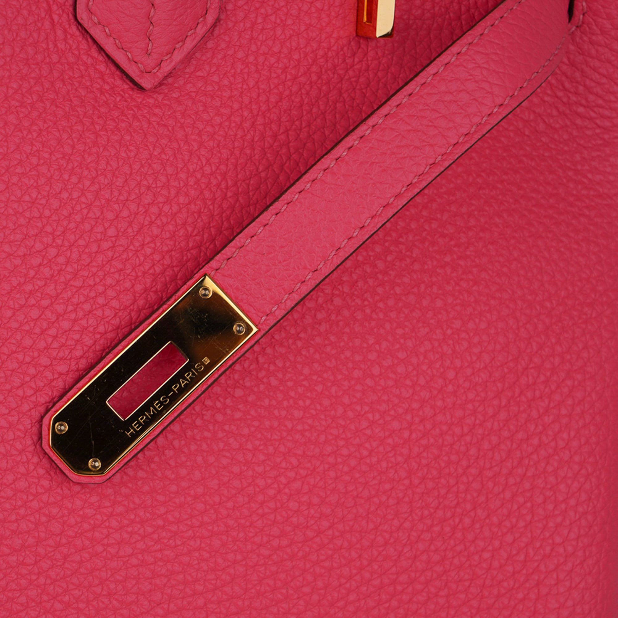 Hermes Birkin Bag Togo Leather Gold Hardware In Pink