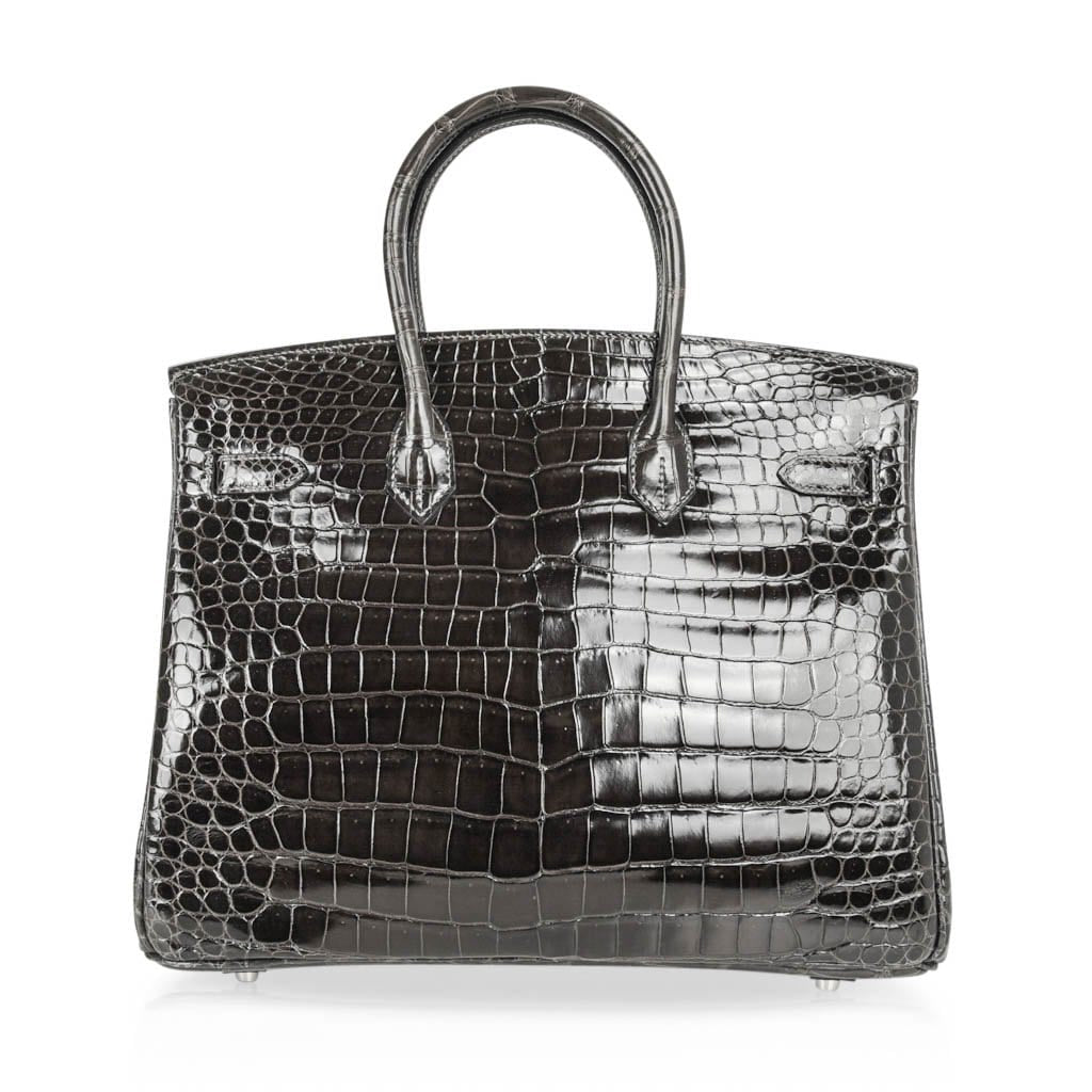 Hermes Crocodile Bag Graphite Grey, Official Hermes Birkin Price