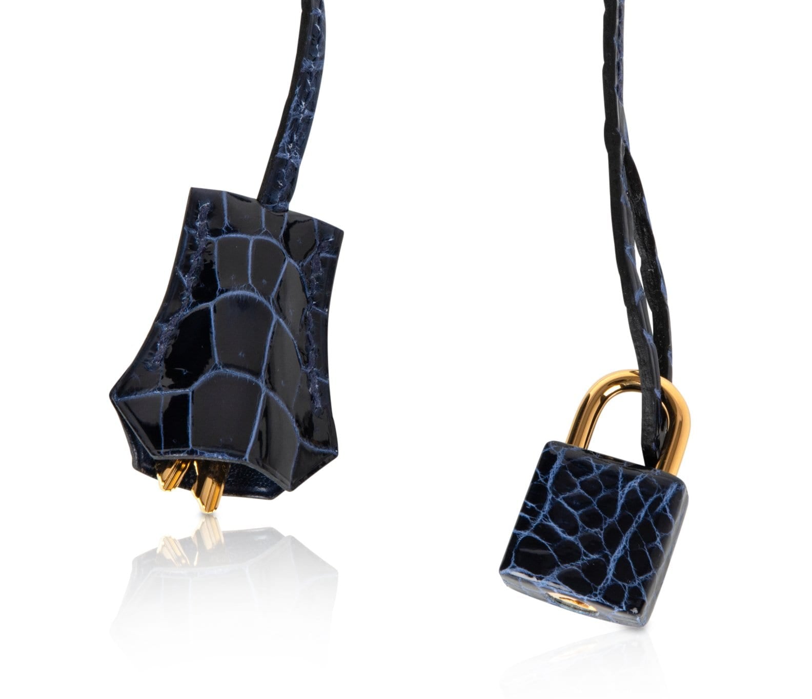 Hermès Birkin 35 Blue Abysse Shiny Porosus Crocodile Gold Hardware