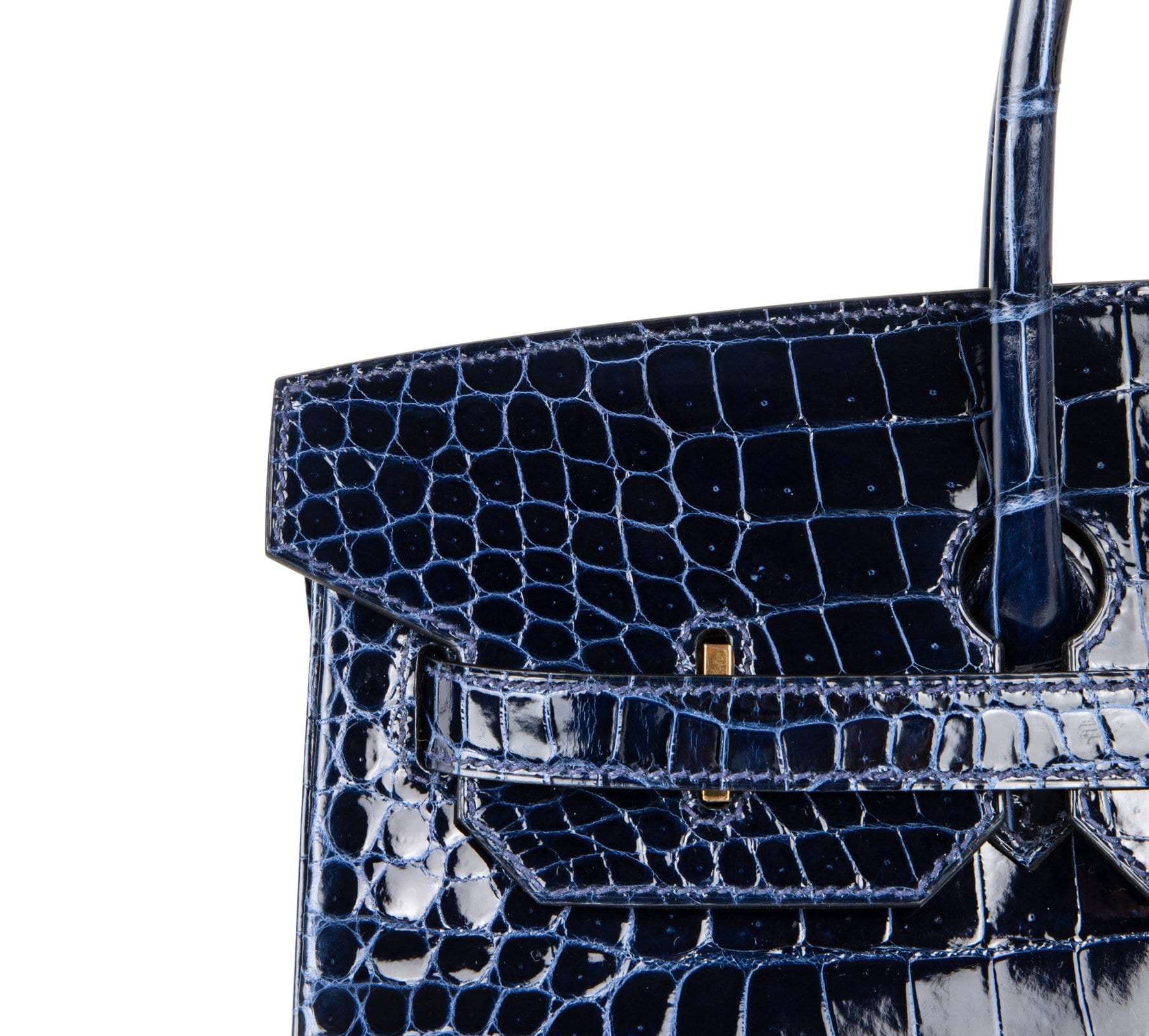 Birkin 35 crocodile handbag Hermès Grey in Crocodile - 18648013