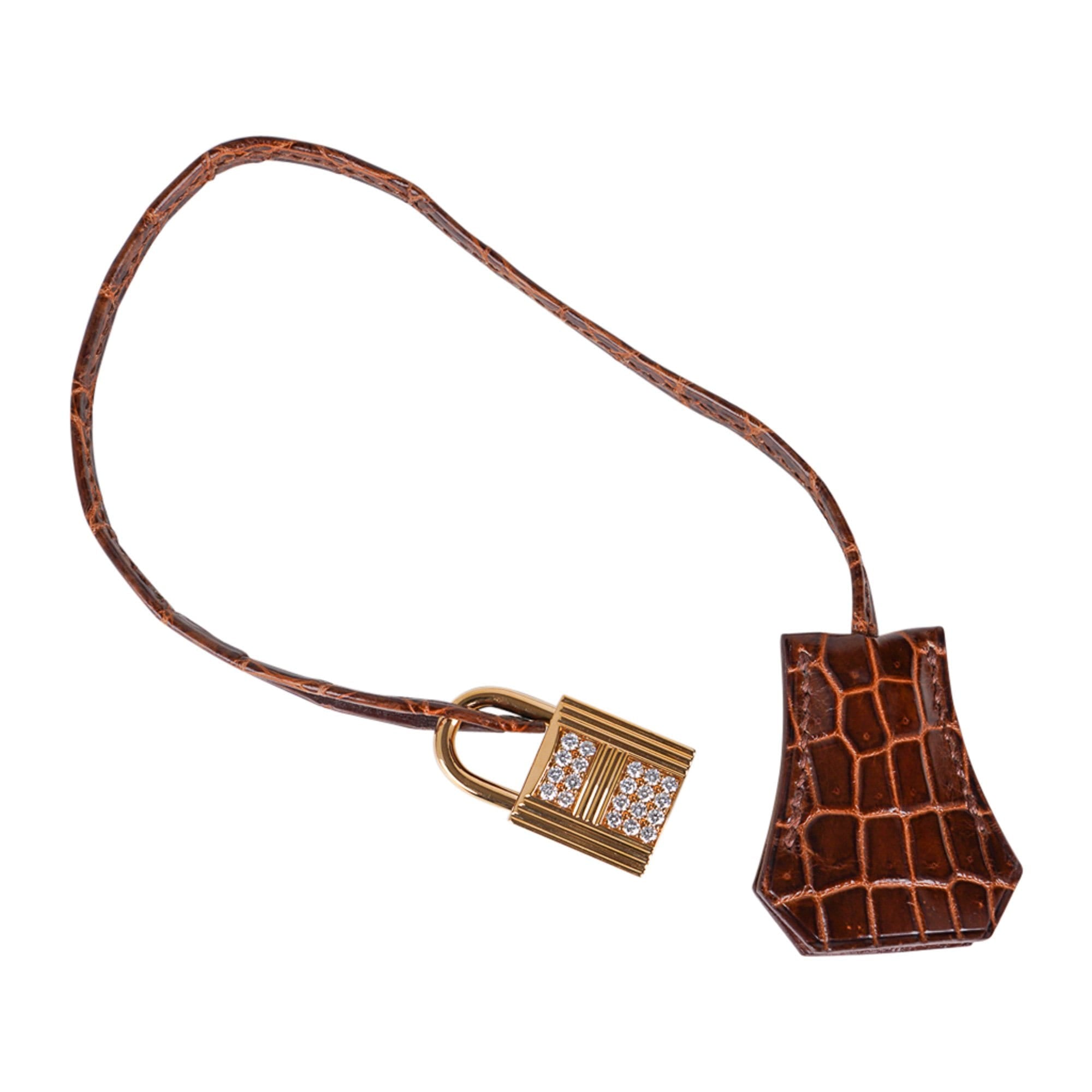 Hermes Birkin 35 Diamond Miel Porosus Crocodile Bag Gold Hardware