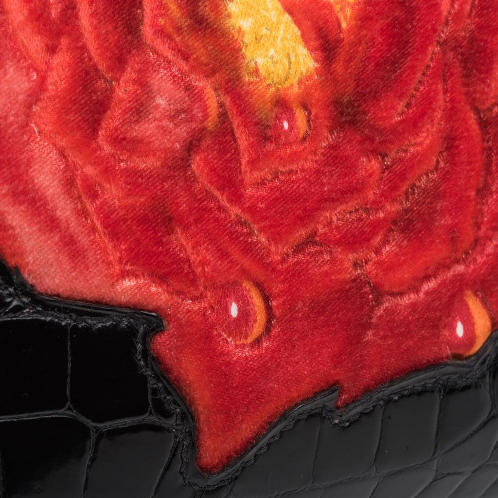 Sold at Auction: Hermes Birkin 35 HSS Bag, Black Porosus Crocodile with Red  Dewdrop Rose, Gold Hardware - Unique