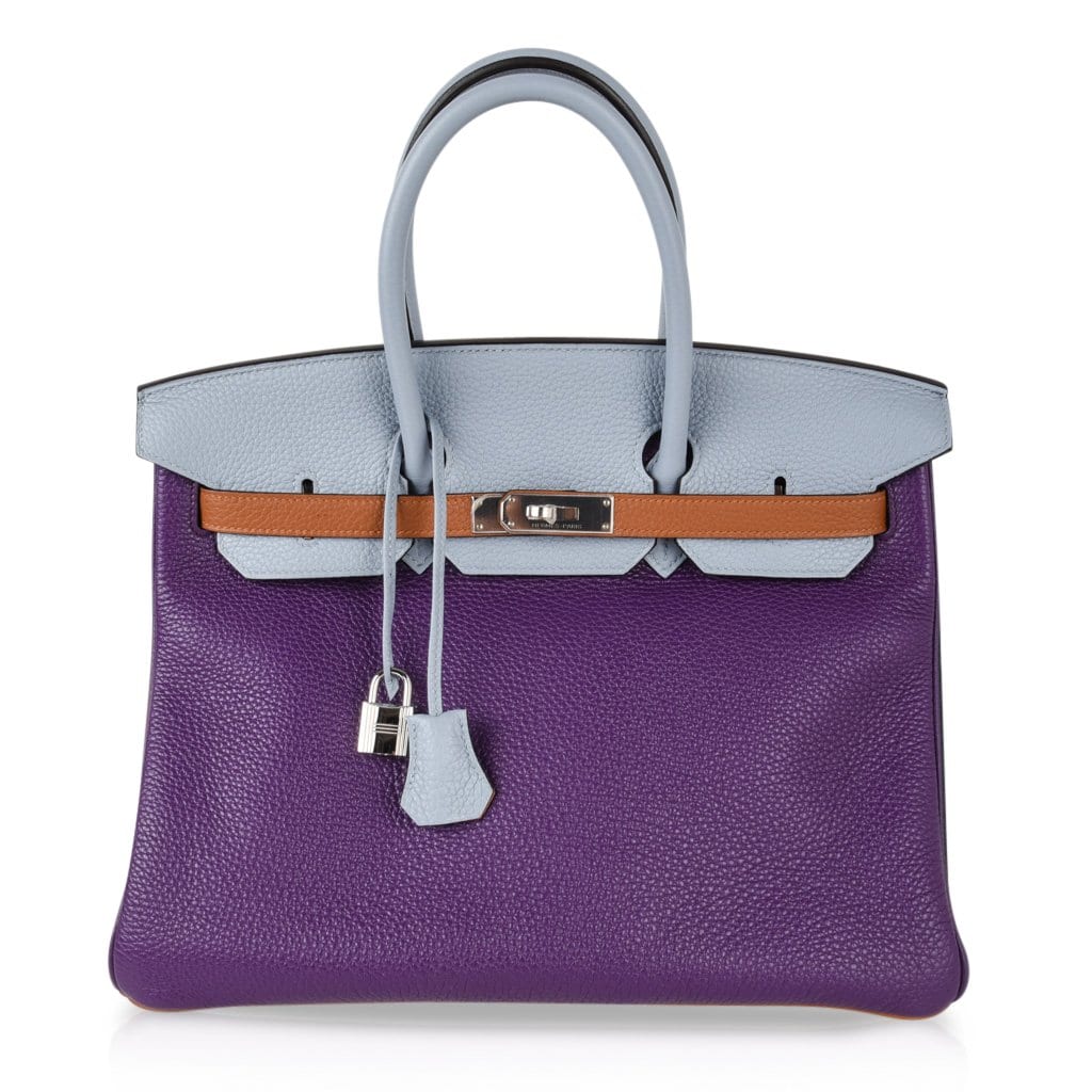 Hermes Birkin 35 Ultra Violet Togo Bag Gold Hardware