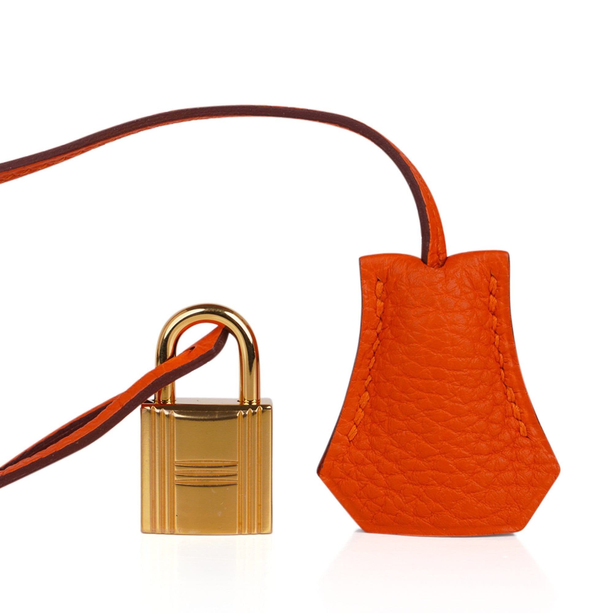 Hermès Birkin 30 Orange Feu Togo Leather Gold Hardware Handbag Bag