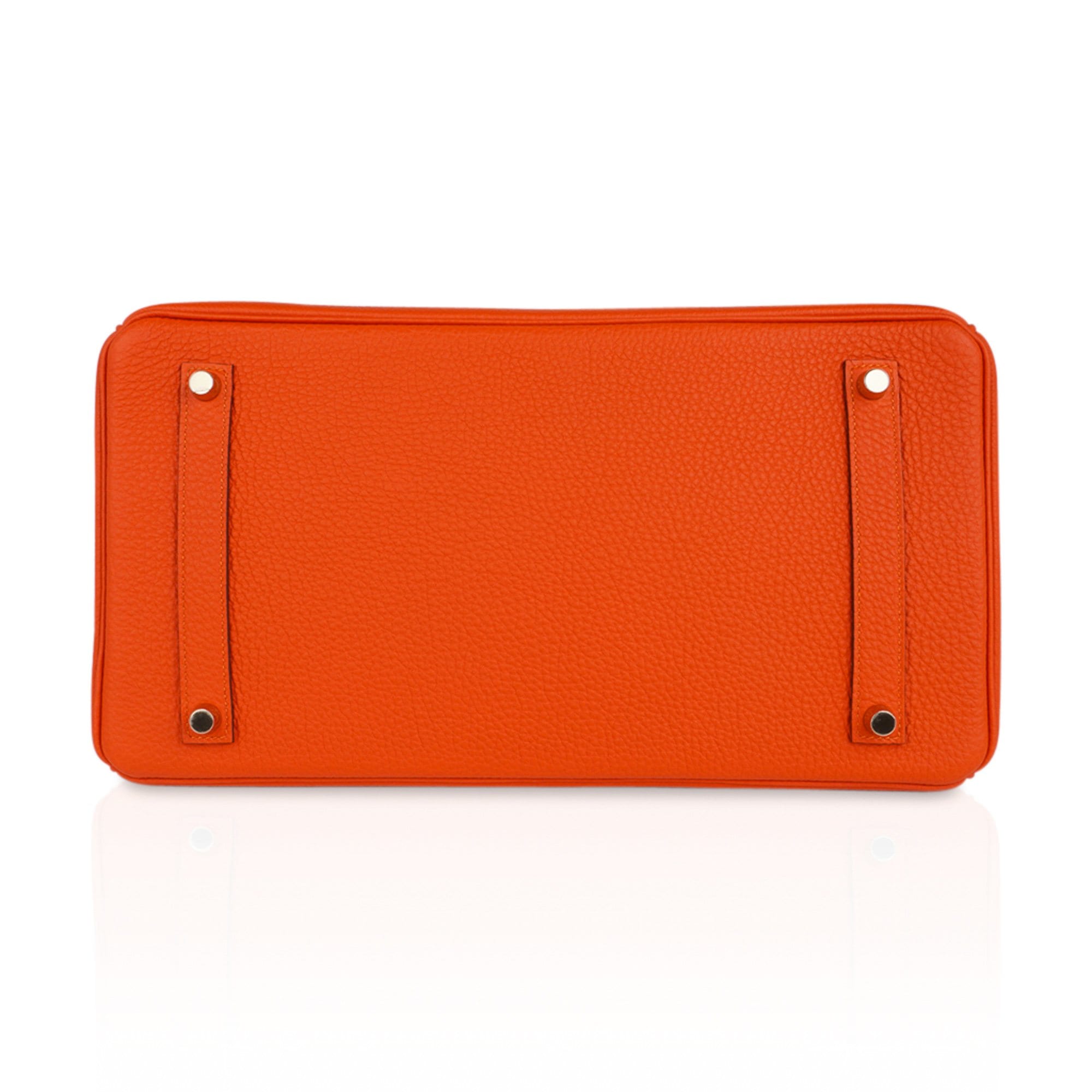 Hermes Birkin Handbag Orange Poppy Togo with Gold Hardware 30 For