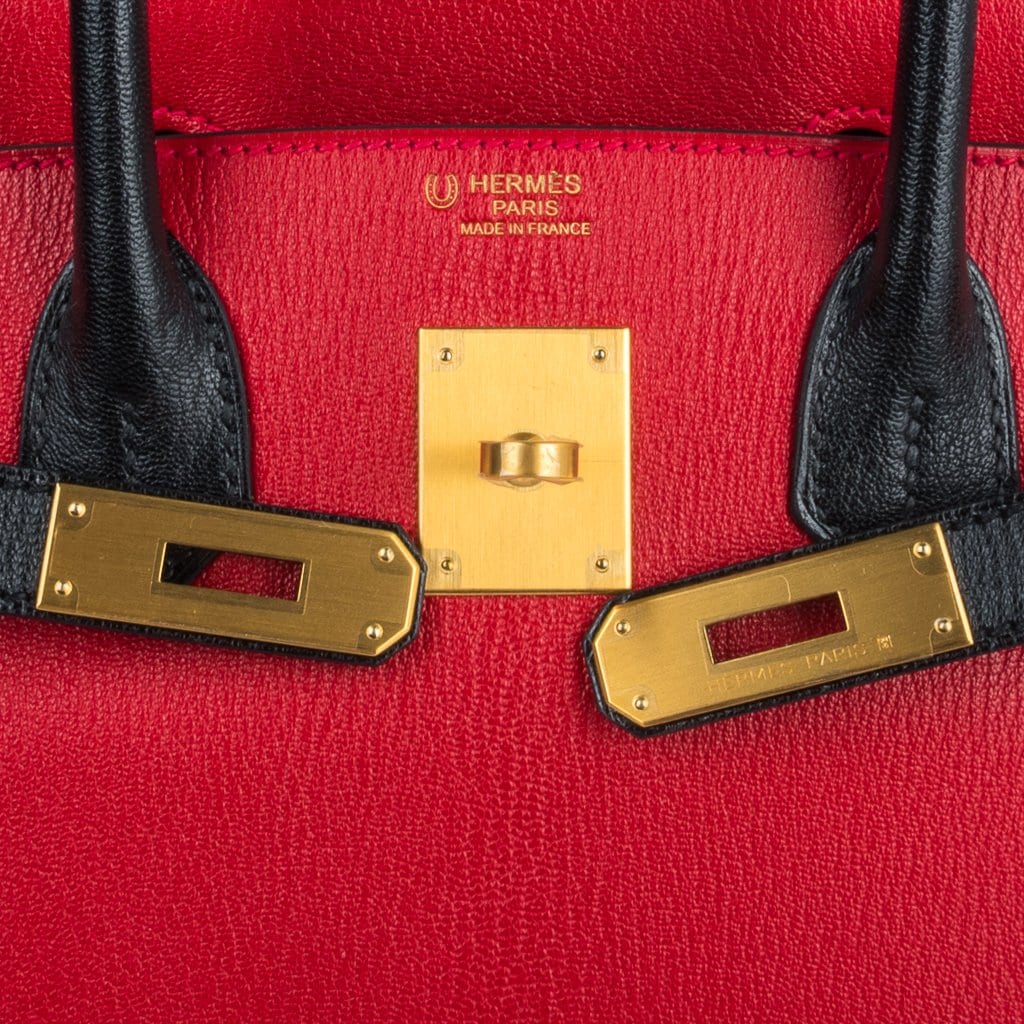 Hermes Rouge Casaque Togo Leather Evelyne III PM Bag - ShopStyle