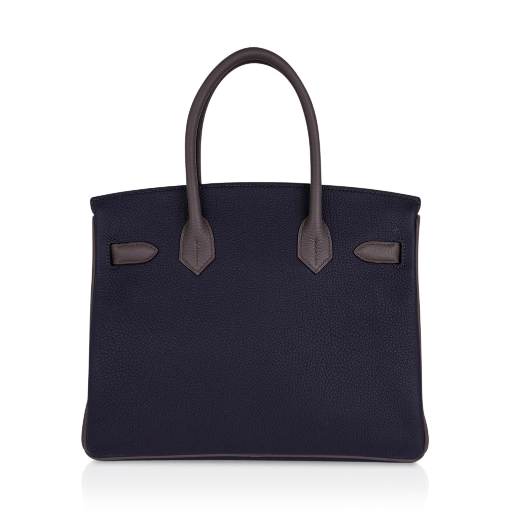 Hermes Special Order HSS Birkin 30 Bag Blue Nuit & Etain Togo Leather –  Mightychic