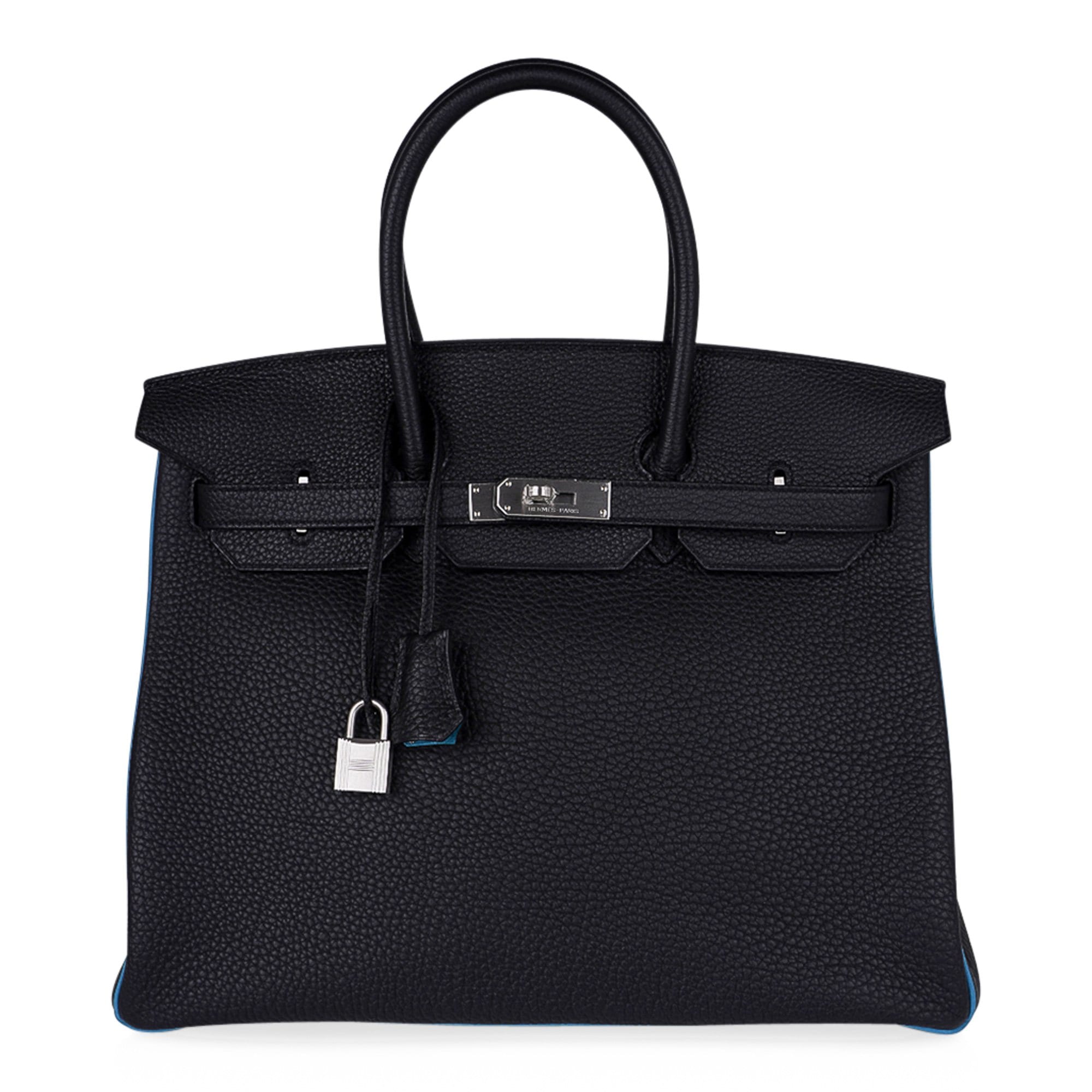 Hermes Birkin Mini Shoulder Bag Togo Leather Palladium Hardware In Grey