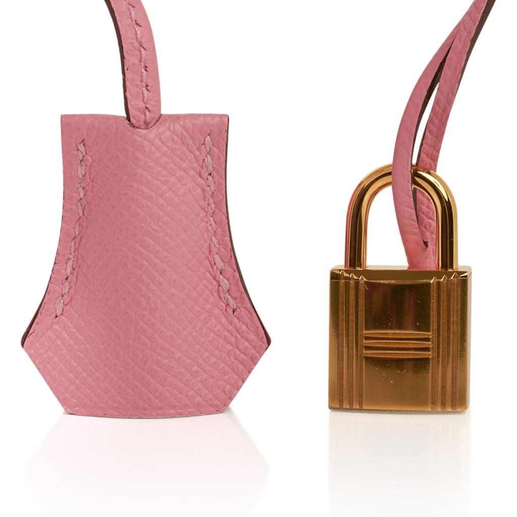 Hermes Gold Epsom Leather Gold Hardware Birkin 35 Handbag