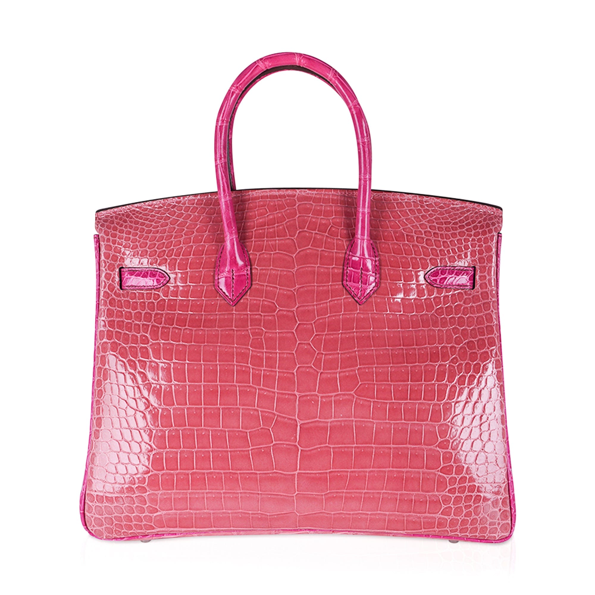 Hermes Birkin 35 Bag Pink Rose Scheherazade Porosus Crocodile Gold Har –  Mightychic