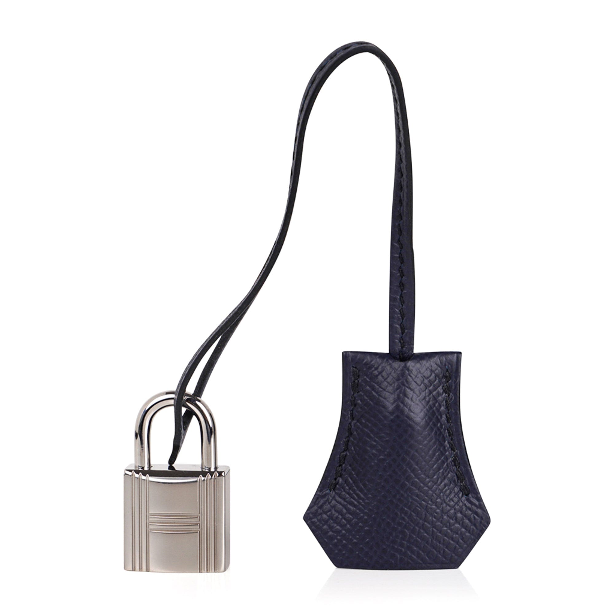 Hermes Birkin Sellier 25 Bag Bleu Indigo Palladium Hardware Epsom Leather  New w/Box