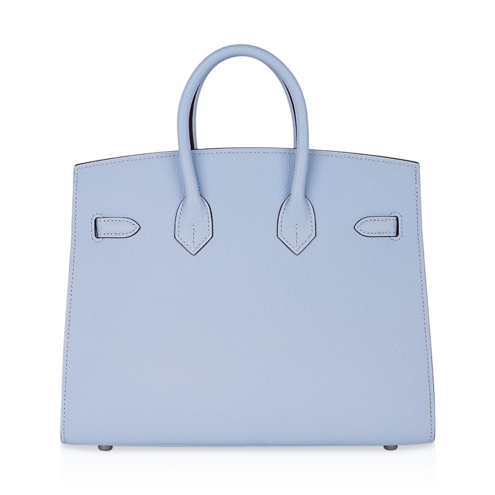 Hermes Birkin bag 25 Blue lin Togo leather Gold hardware
