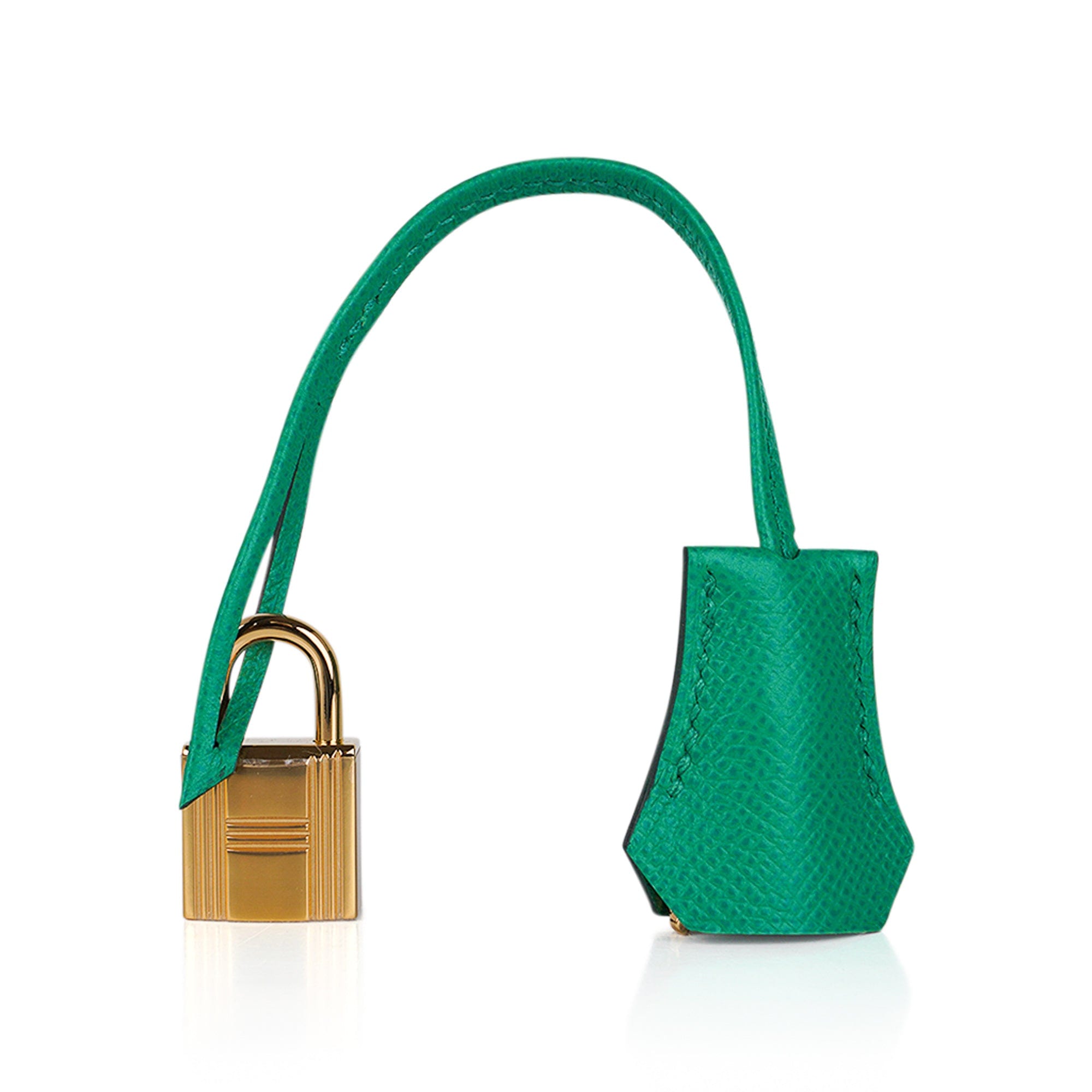 Hermes Kelly 25 Vert Jade Gold Sellier Epsom Green Shoulder Bag Z