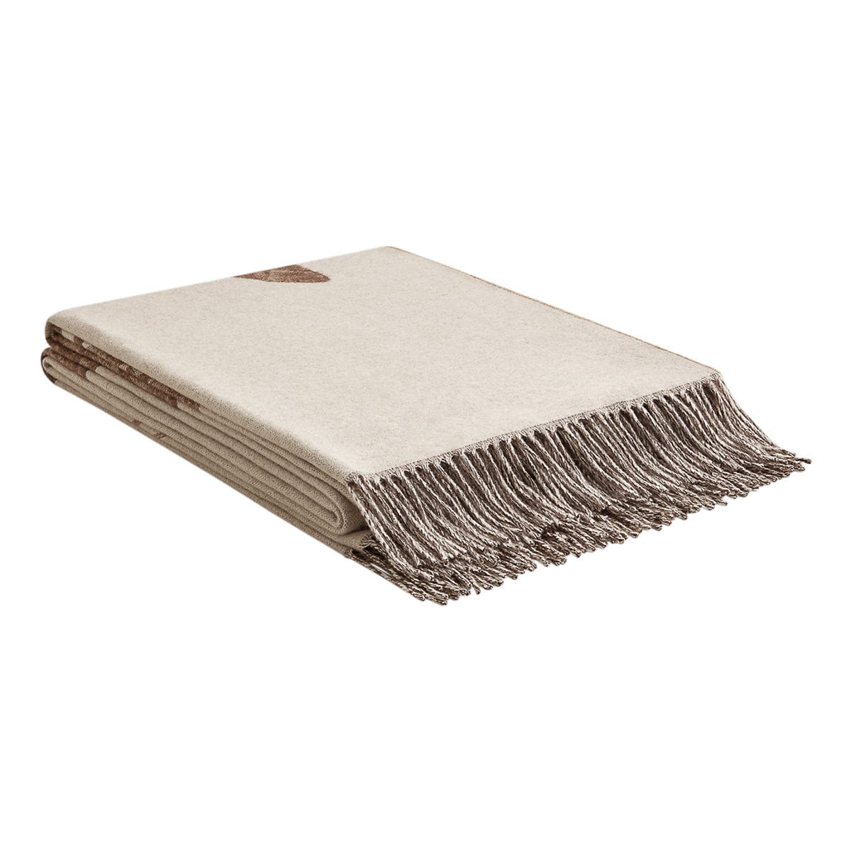 LV Charms Inspired Fashion Woven Throw with Fringe