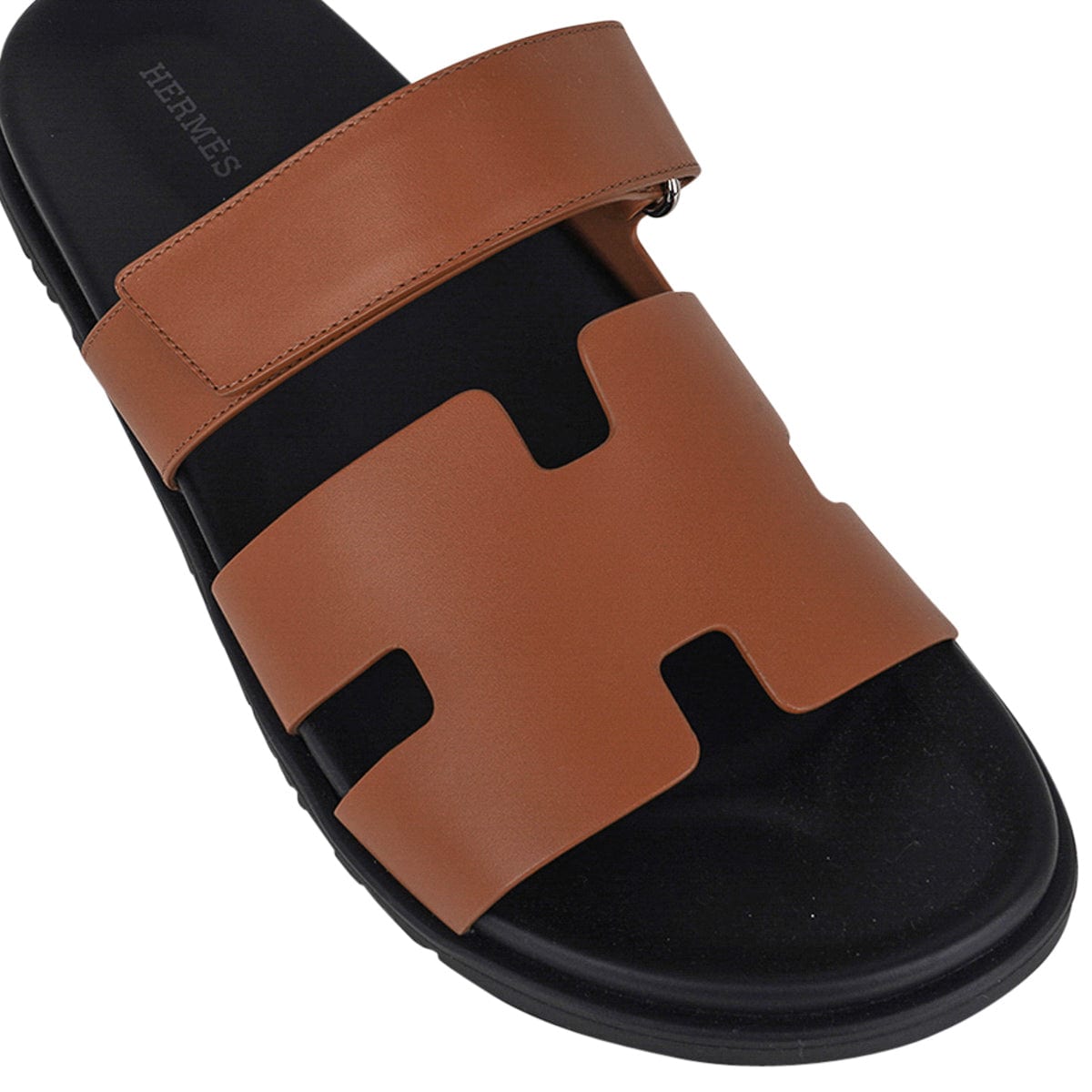 Hermes Chypre Naturel Safari Calfskin Men's Sandal 43.5