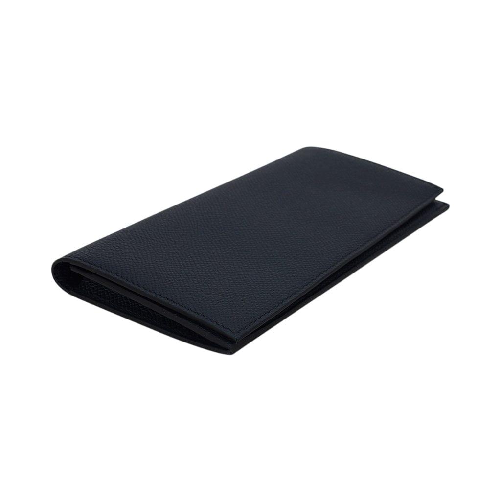 Hermès Citizen Twill Card Holder Black Leather ref.88855 - Joli Closet