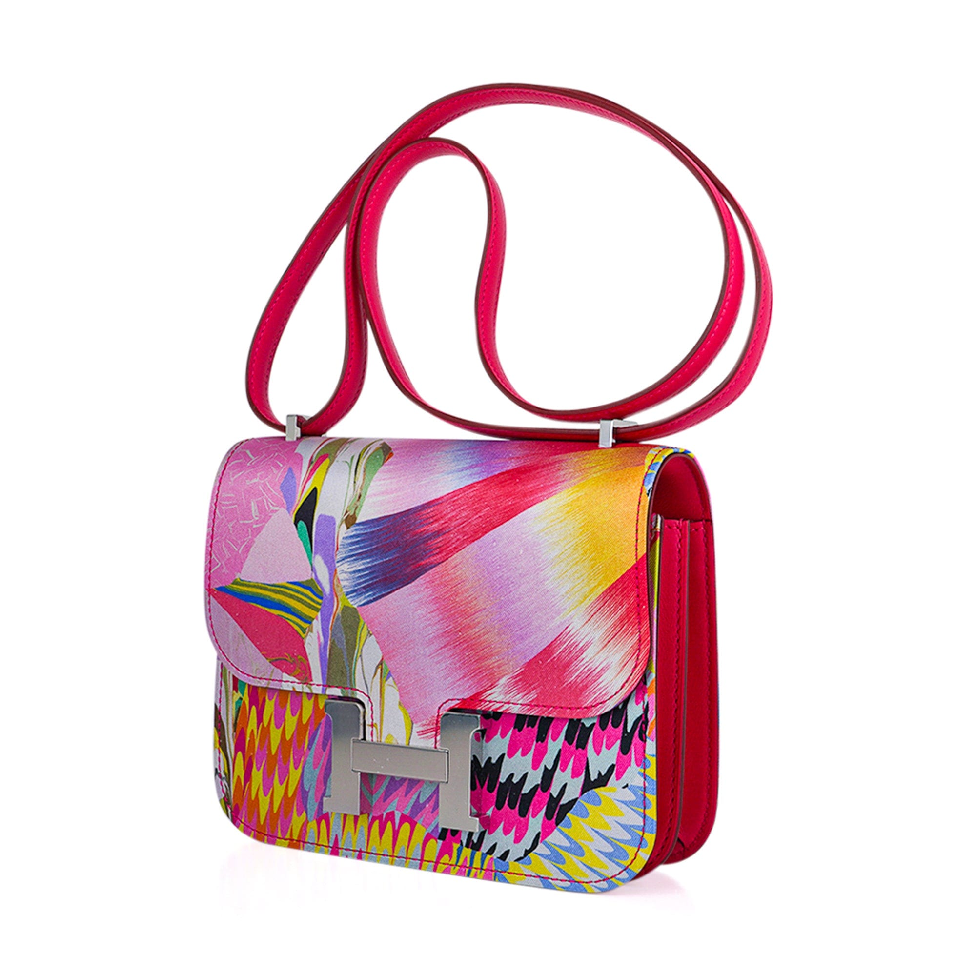 Hermes Constance 18, Multicolor Marble with Palladium Hardware