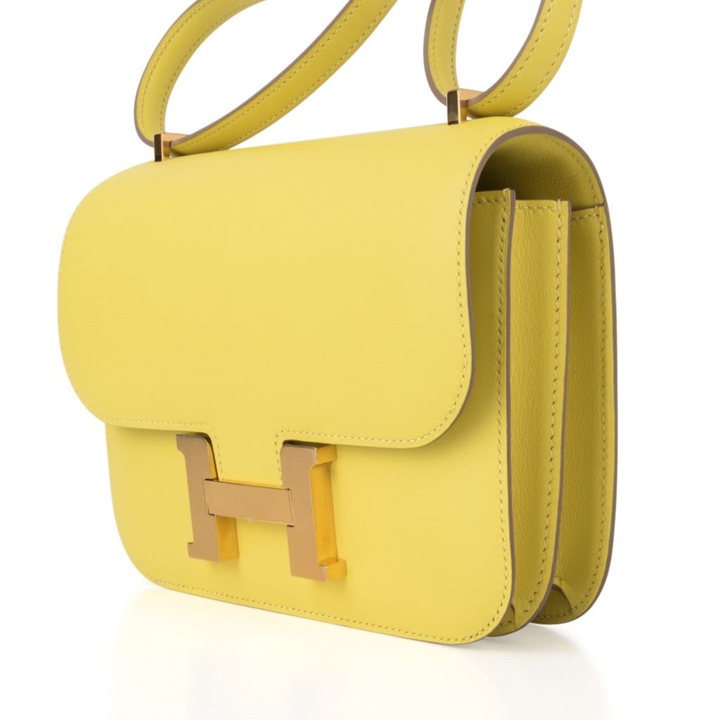 Hermes Constance Womens Shoulder Bags, Yellow