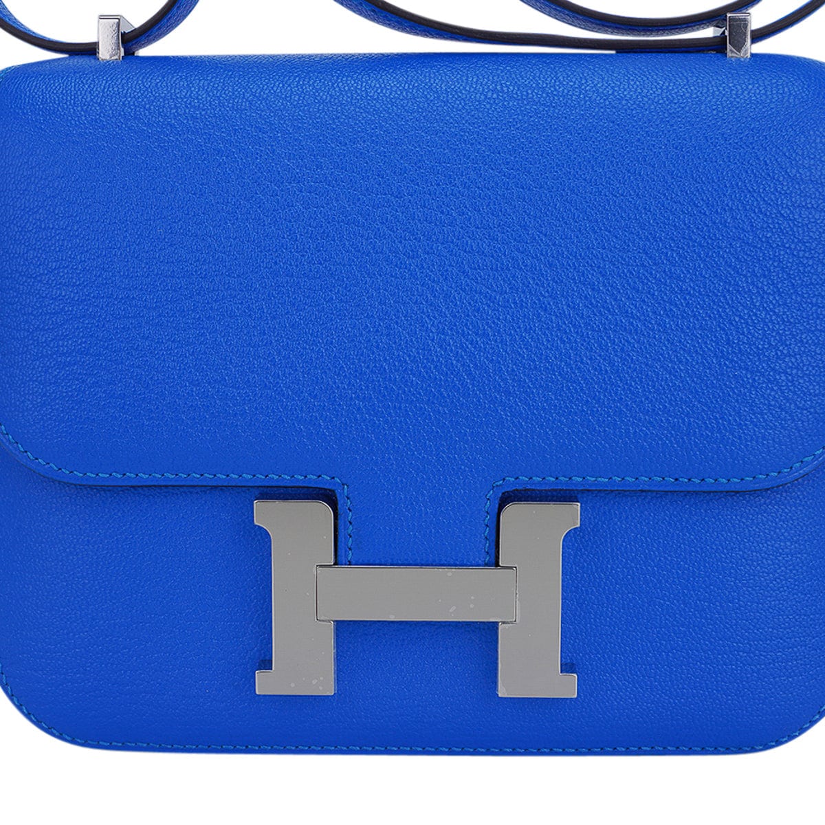 Hermes Constance Bag Epsom 18 Blue
