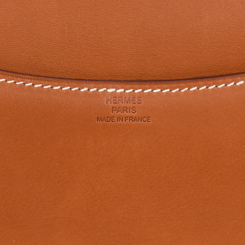 Hermes Constance Bag 18 Rare Fauve Barenia Leather Gold Hardware
