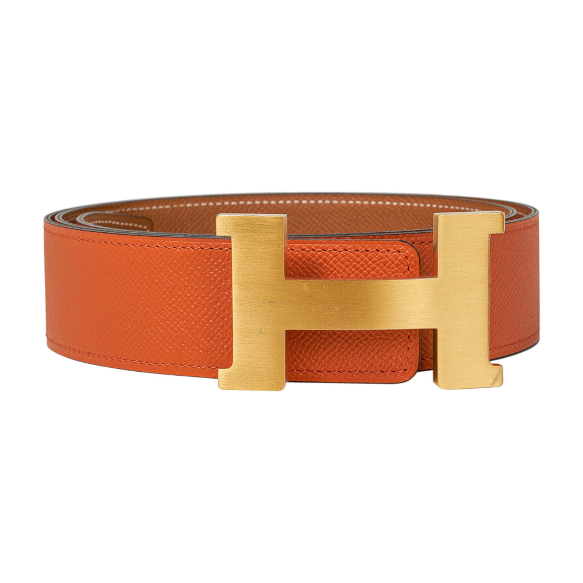 Leather belt Christian Louboutin Orange size 100 cm in Leather