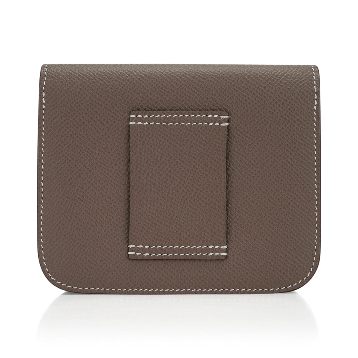 Hermès 4B Biscuit Epsom Constance Slim Wallet Waist Bag Belt Gold