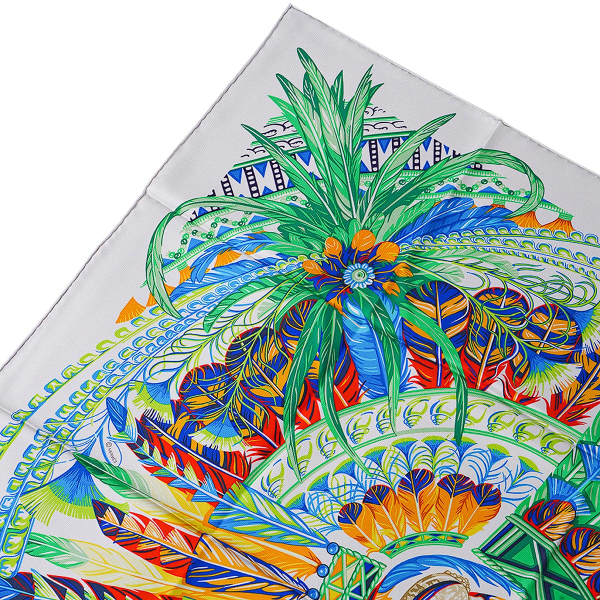 HERMES 2022 SS Danse pacifique scarf 90 (H003572S 12, H003572S 10)