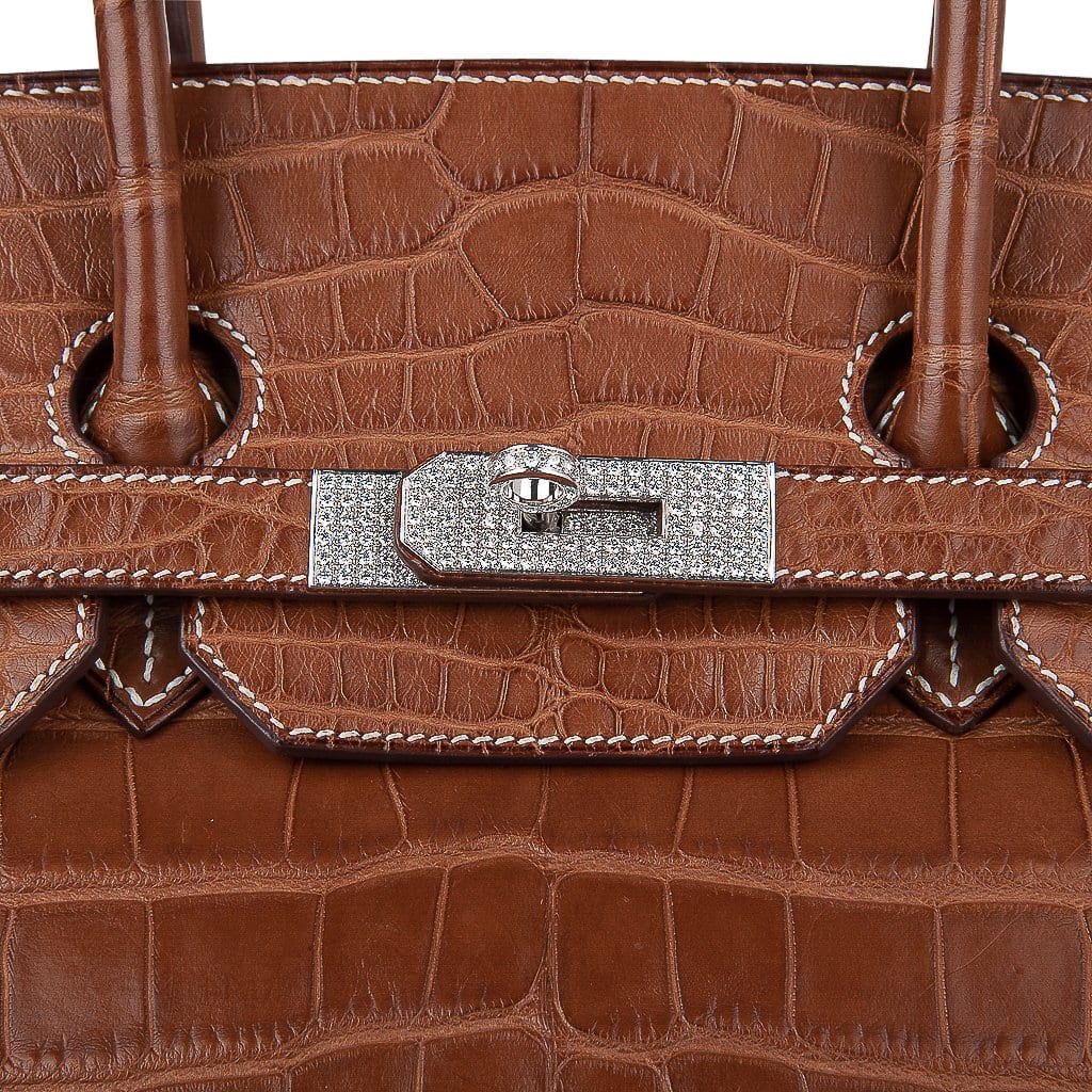 Hermès Birkin 30 Alligator Fauve Barenia Bag