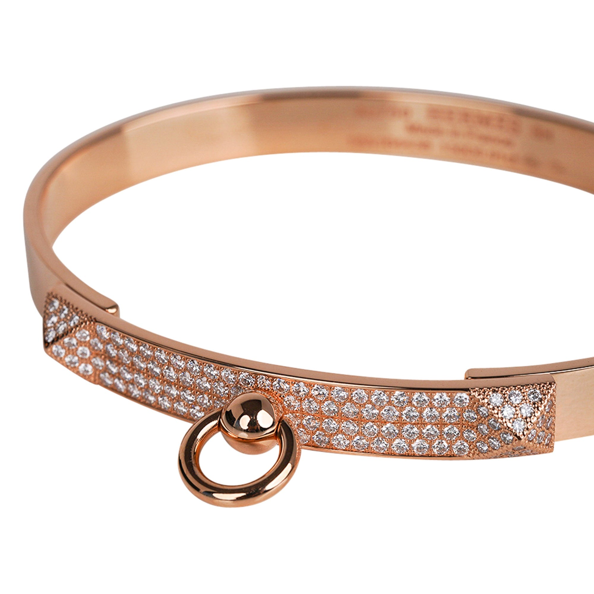Hermes 18K Rose Gold Collier de Chien CDC Ring