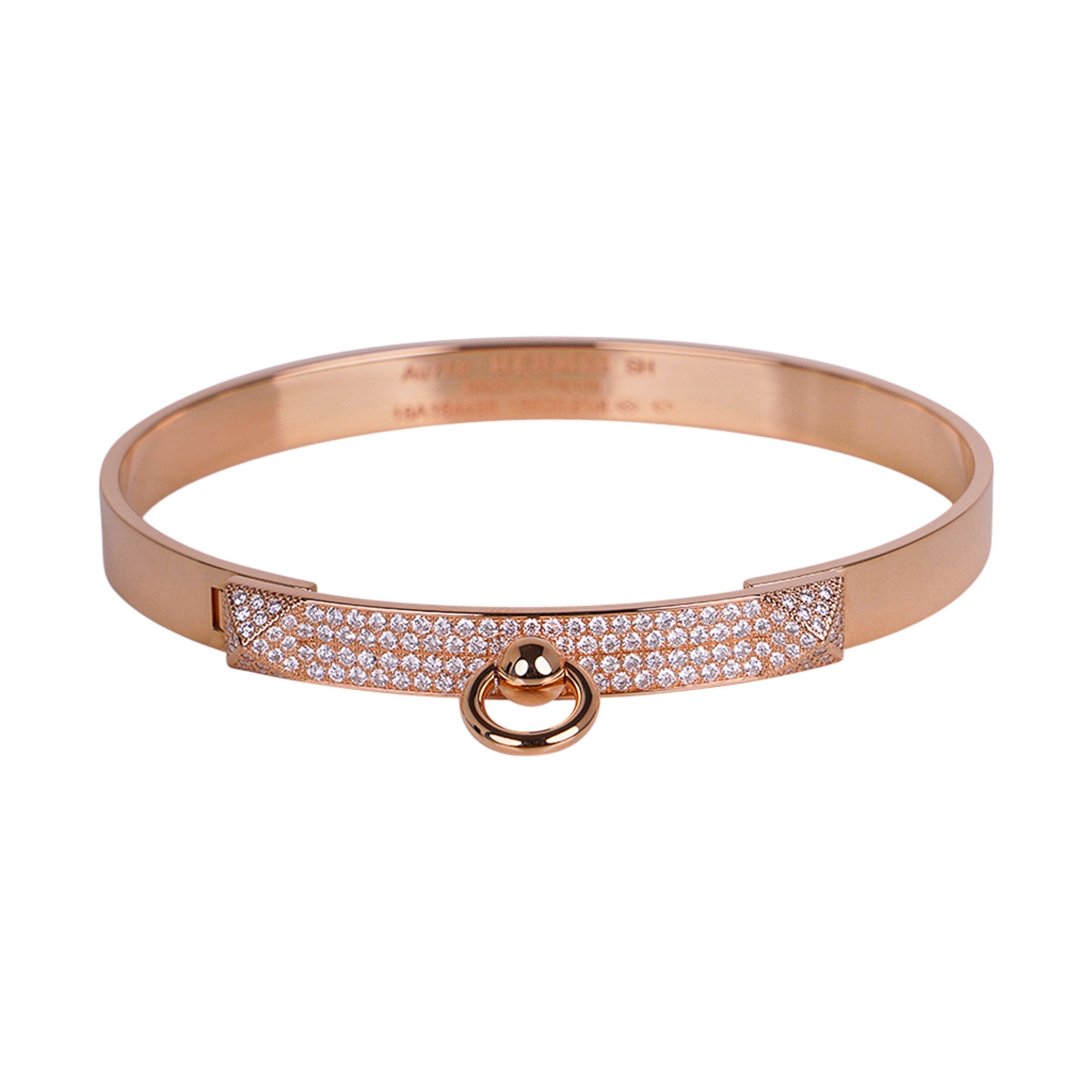 Hermès Collier De Chien Bracelet Rose Gold PM – Coco Approved Studio