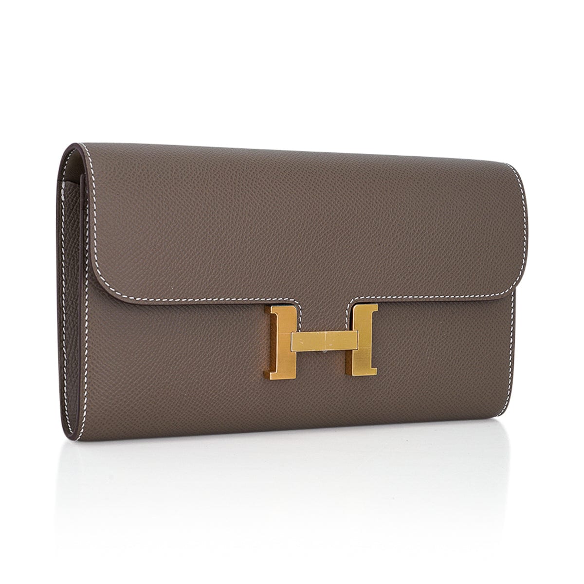 Hermes Constance Womens Coin Cases, Brown
