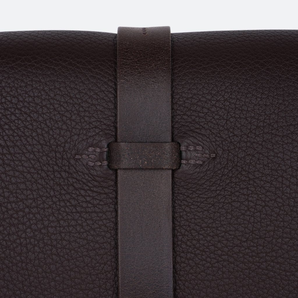 Hermes Etriviere Messenger Shoulder Bag Cacao Fjord Leather New
