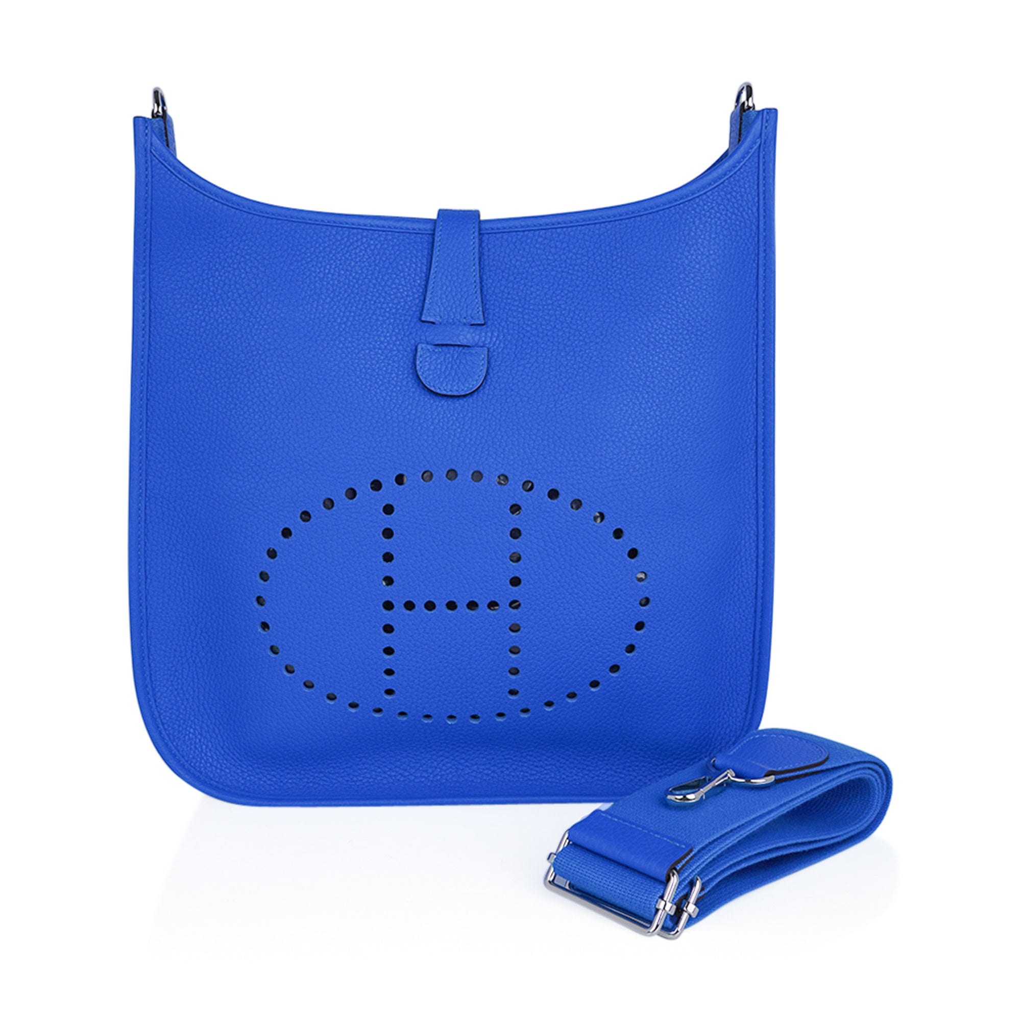 Hermes Birkin Bag, Blue Hydra, 35cm, Clemence with gold