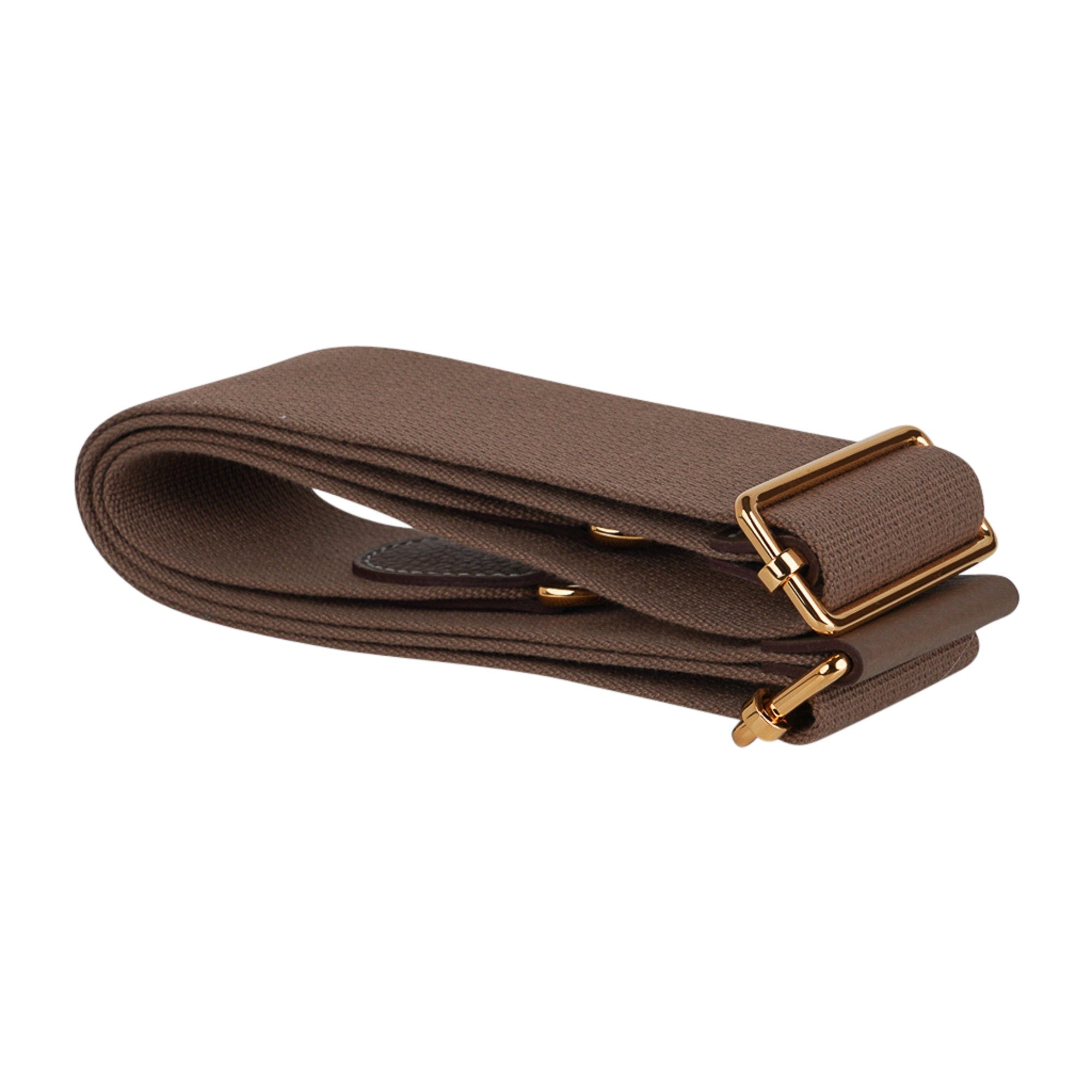 Hermès Mini Evelyne 16 Leather Bag Etoupe Clemence Gold Hardware