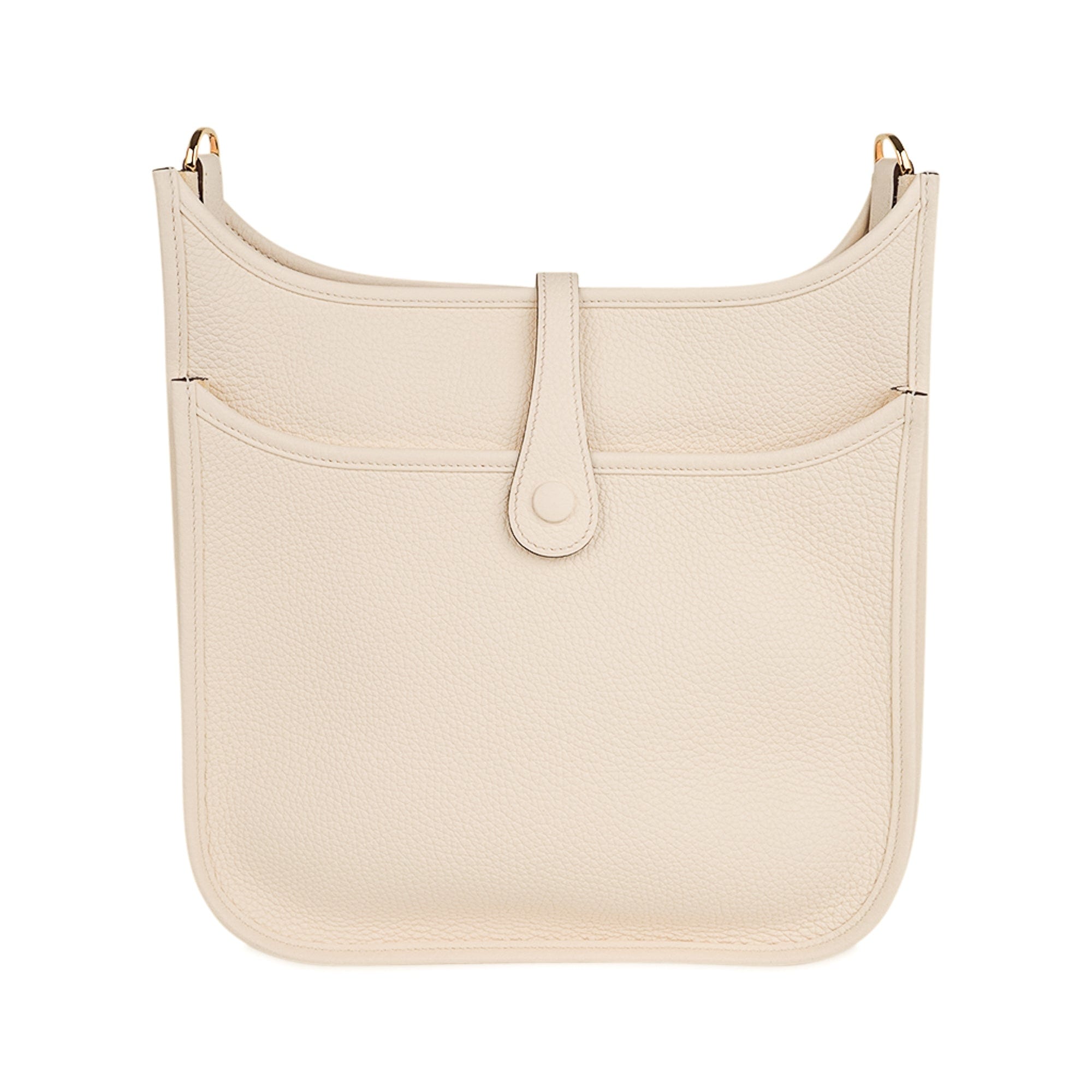 Hermes Nata I2 Cream Clemence Mini Lindy Handbag Bag