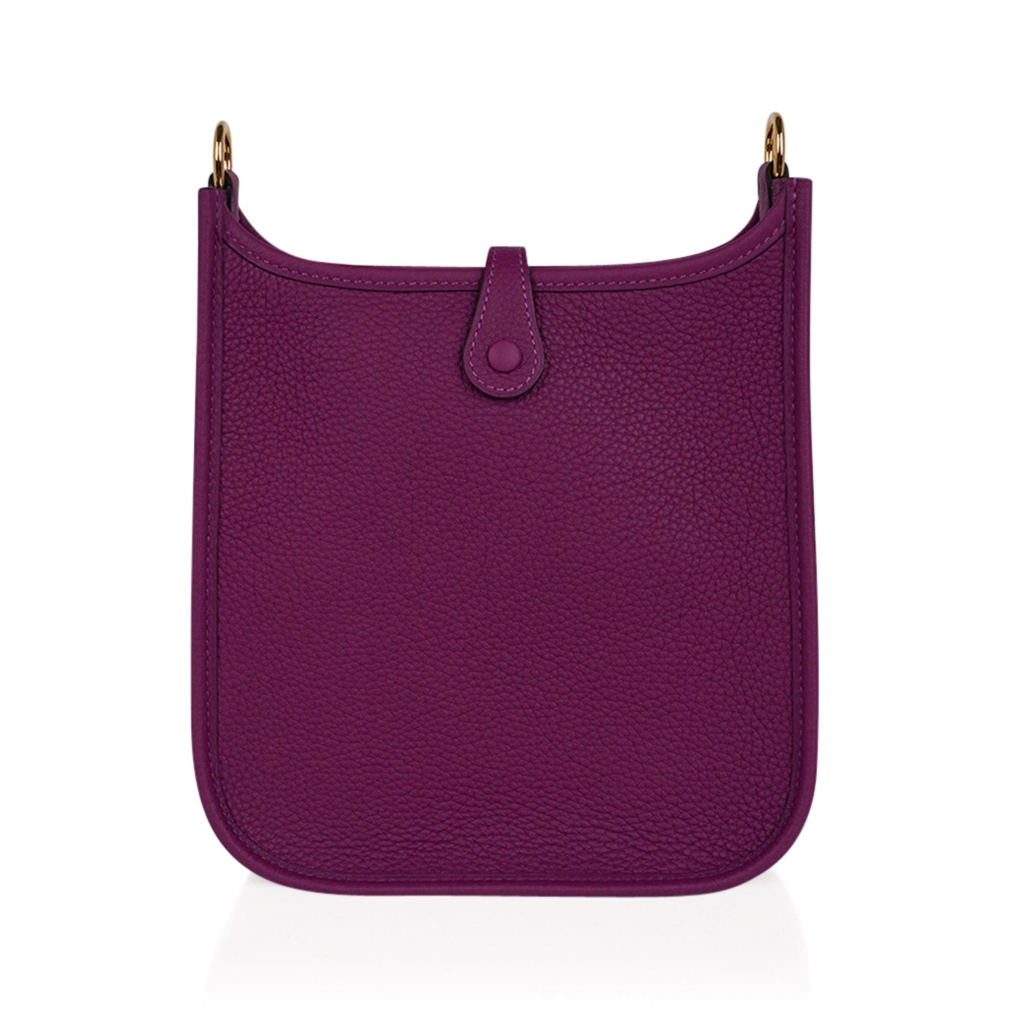Mini evelyne leather crossbody bag Hermès Pink in Leather - 36099467