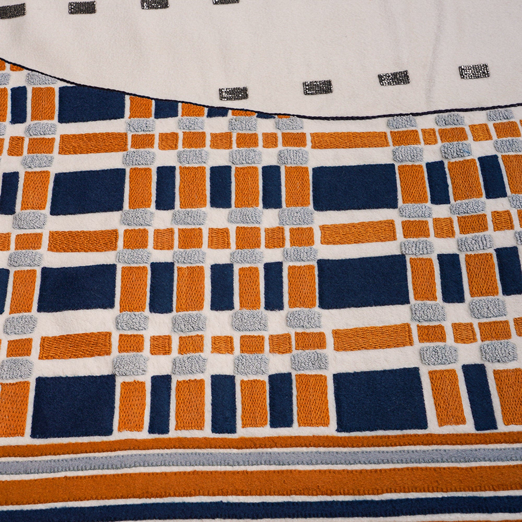 Hermes Favori du Faubourg Blanket Hand Embroidered Beaded Cashmere New –  Mightychic